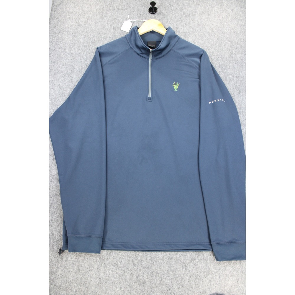Dunning Golf Mens XXL Navy Blue 1/4 Zip Pullover Sweatshirt Cobblestone Creek CC
